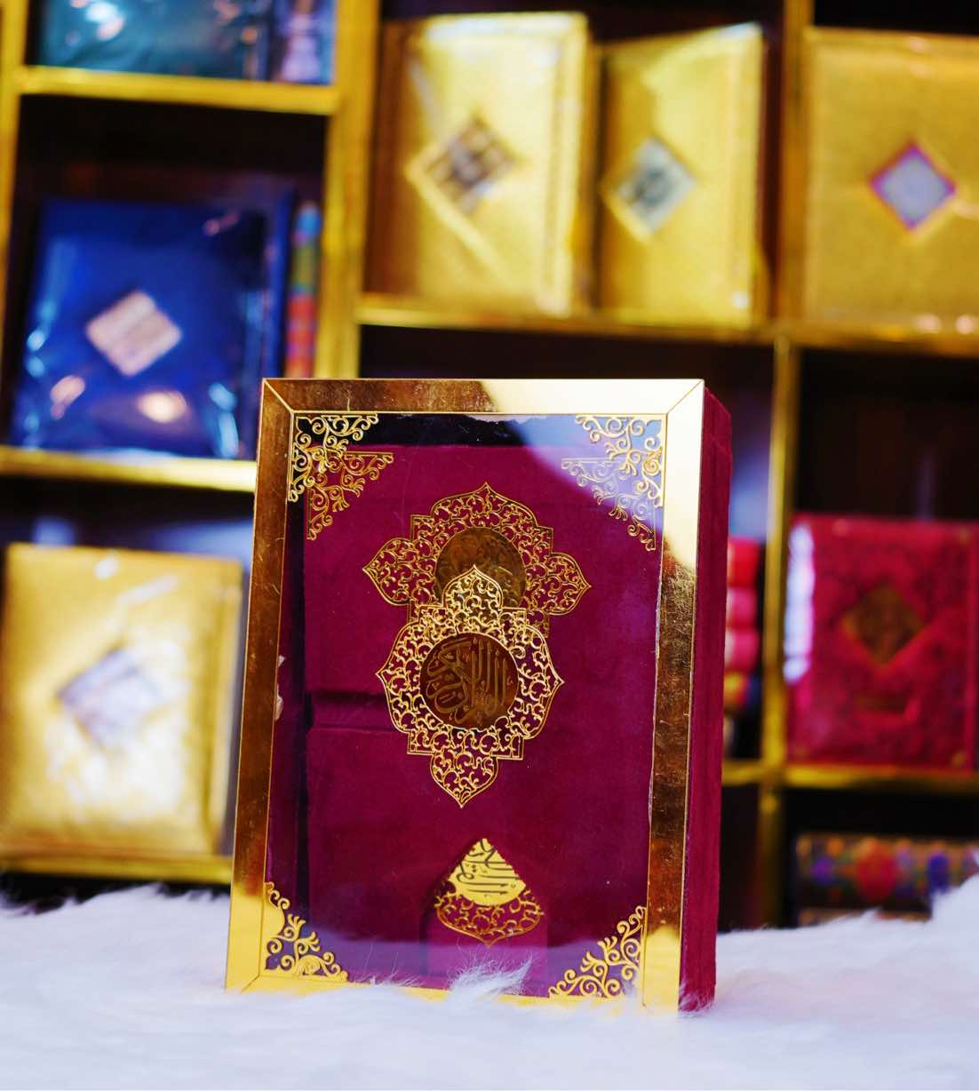 Bridal Quran Pak Set With Rehal Medium Size