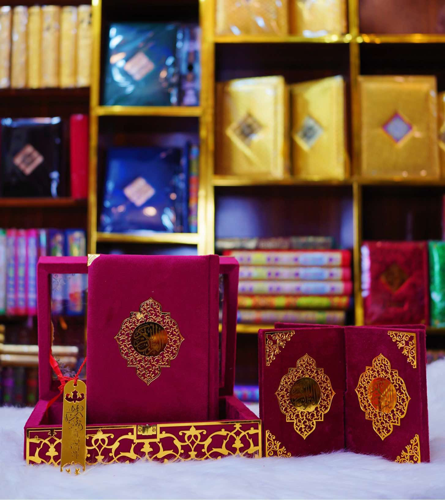 Bridal Quran Pak Set With Rehal Medium Size