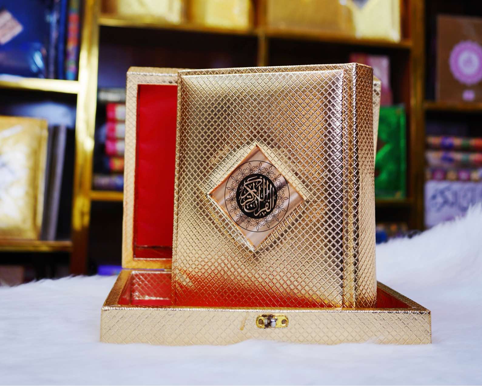 Quran e Pak With Golden Box Imported White Paper (WB)