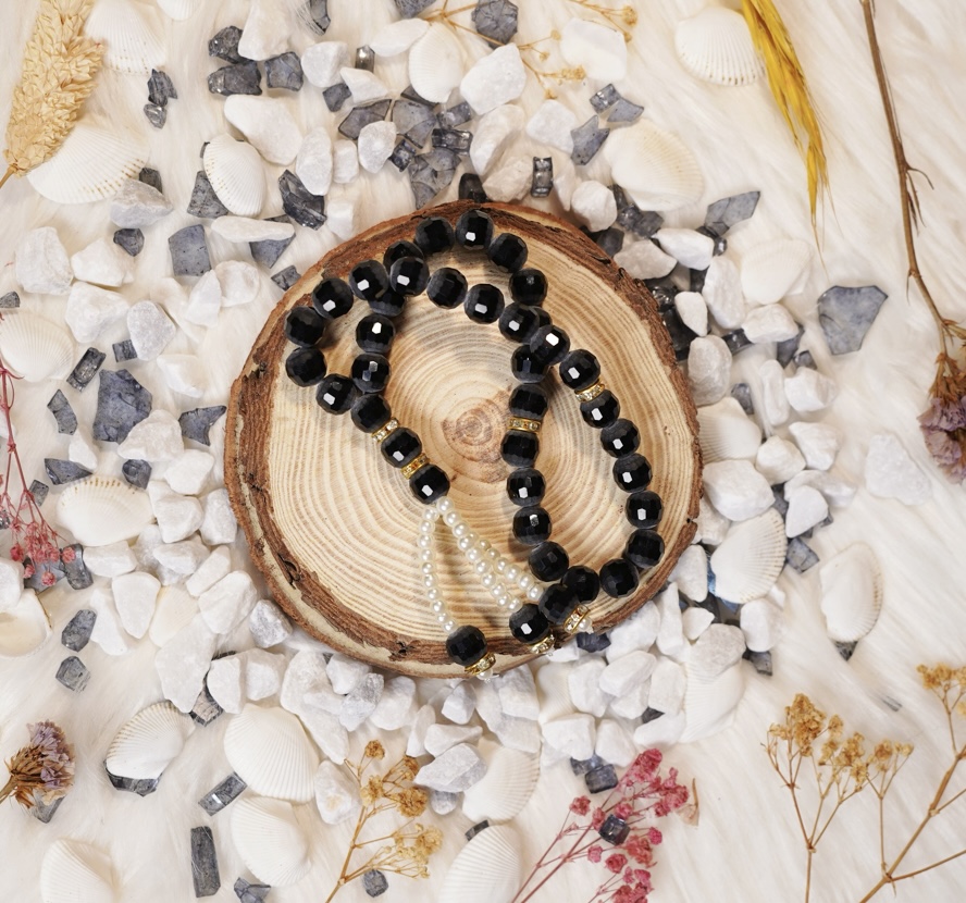 Black Premium Tasbeeh crystal